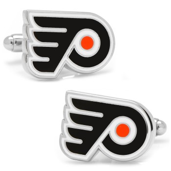 Silver Philadelphia Flyers Cufflinks