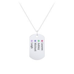 Birthstone shop dog tag