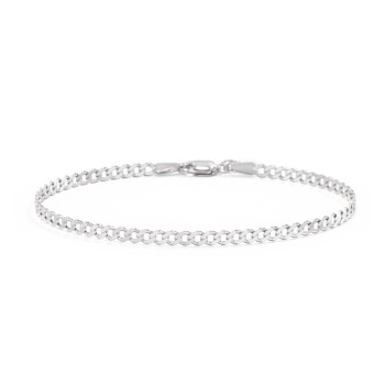 925 Sterling Silver Mens Open Curb Handmade Chain Bracelet -  Canada