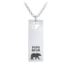 Papa deals bear necklace