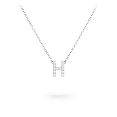 Initial necklace online h