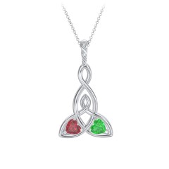 Celtic knot deals birthstone necklace