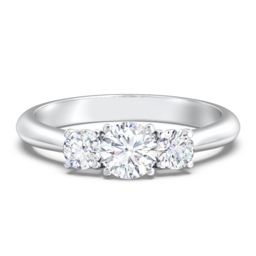 Classic 3-Stone Diamond Engagement Ring | Jewlr