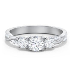 Wedding ring sales twisted band