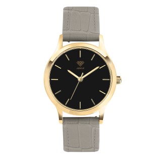 Watches For Men Brown Leather Gold Case Analog Quartz Fashion