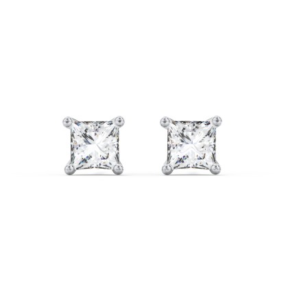 Princess Cut Stud Earrings | Jewlr