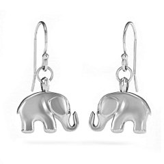 sterling elephant earrings