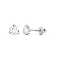 filigree diamond stud earrings