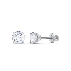 tulip diamond earrings