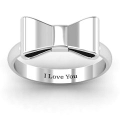 Sterling Silver Bow Tie Ring | Jewlr