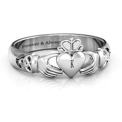 Celtic Knotted Claddagh Ring | Jewlr