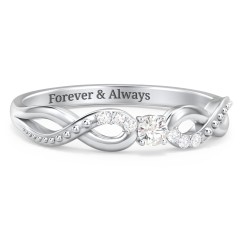 Infinity promise rings hot sale for her