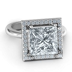 princess cut diamond cocktail rings