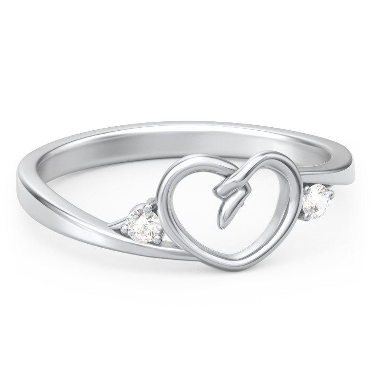 Hearts Entwined Pinky Promise Ring | Jewlr