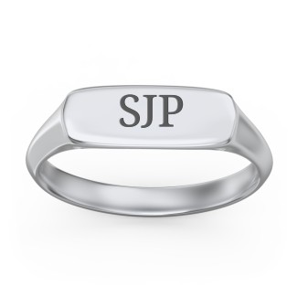 Pavé Love Signet Ring in 14kt Gold Over Sterling Silver – JOOPITA