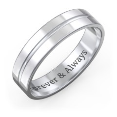 Men wedding band on on sale hand