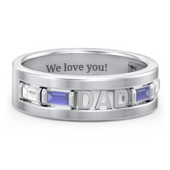 Fathers day deals rings with birthstones