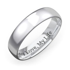 Sterling cheapest Men's Sterling Rounded Comfort Ring Band