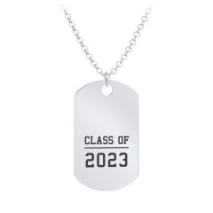 Graduation dog 2025 tag necklace