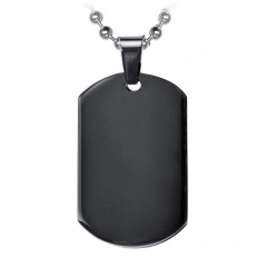 Black onyx 2025 dog tag