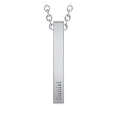 Buy Personalized Vertical Bar Necklace Online In India - Etsy India