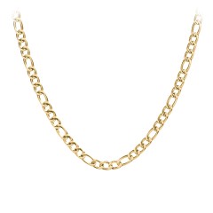 Mens 20 inch sales gold figaro chain