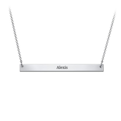 Classic Name Bar Pendant | Jewlr