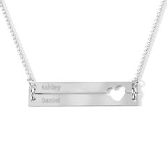 double bar pendant necklace