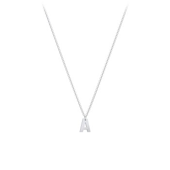 Initial Necklace with 1 Letter - Modern