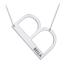 Necklace with the letter B - Gold and Silver Jewels
