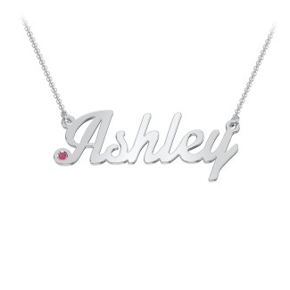 Personalized Birthstone Name Necklace | Jewlr