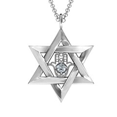 star of david hamsa necklace