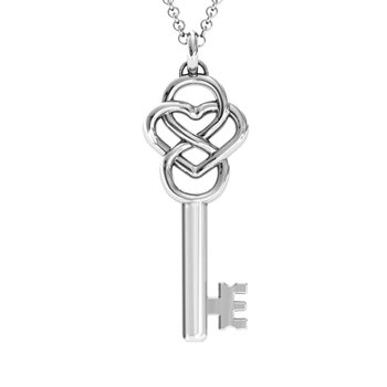 Gold Lock and Key Necklace; 925 Lock & Key Necklace; Sterling Gold Lock with Key Pendant Necklace; Gold Pave Key and Lock, Infinity Close