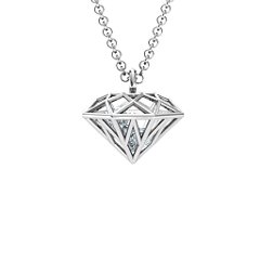 diamond cage pendant