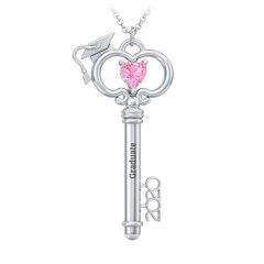 graduation key necklace