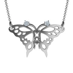 butterfly mom necklace