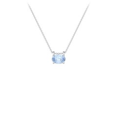 oval aquamarine necklace