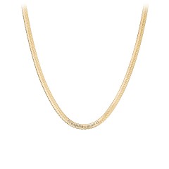 Gold Vermeil Braided Herringbone Necklace – La Di Da Boutique