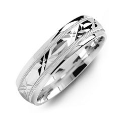 diamond cut mens ring