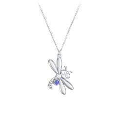 Dragonfly on sale birthstone necklace