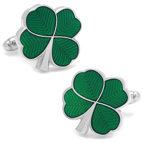 Green Clover Cufflinks