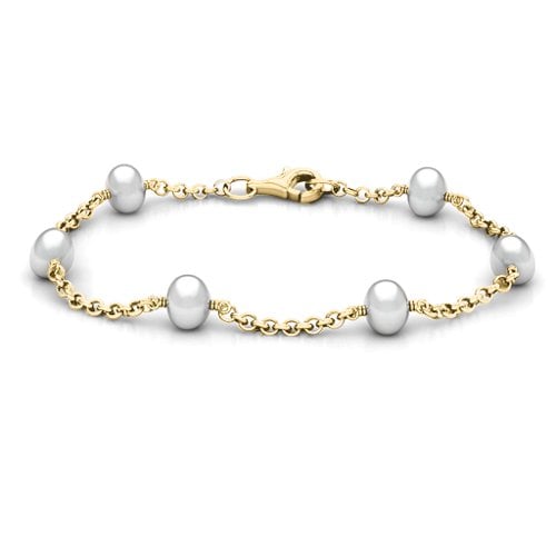 Linked Freshwater Pearl Bracelet