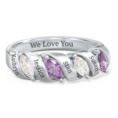 Birthstone ring deals for mom