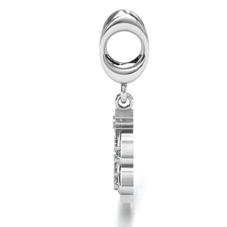 Sterling Silver Christmas Family Tree Bracelet Charm | Jewlr