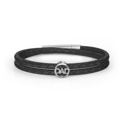 Dad 2025 leather bracelet